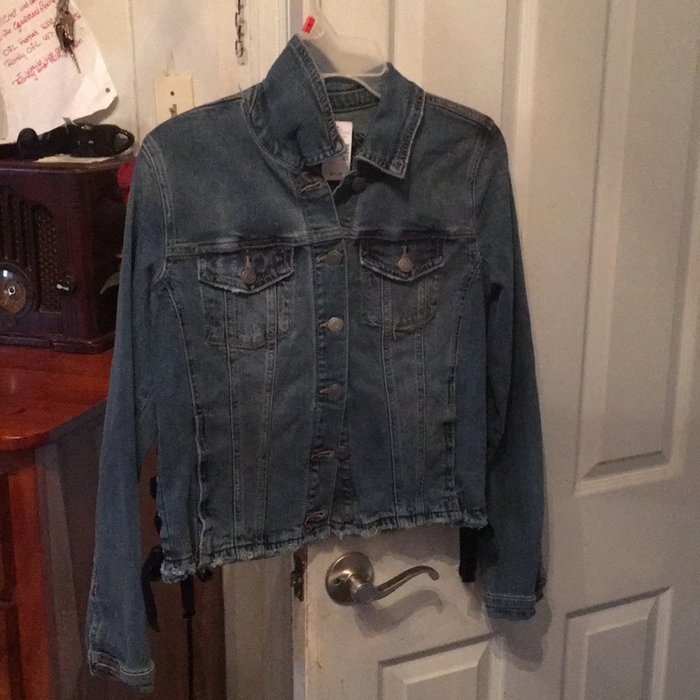 A leather jacket for ages 10-14